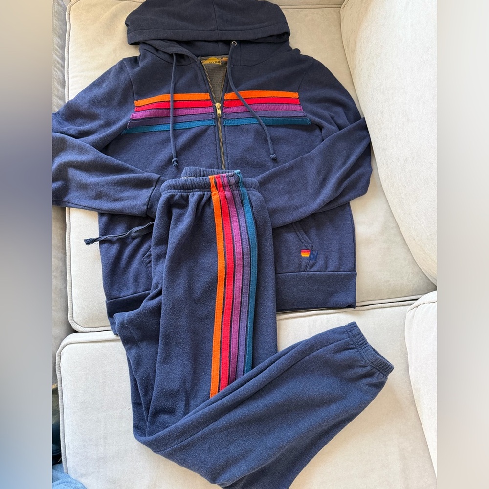 Aviator Nation Navy Blue Sweatsuit